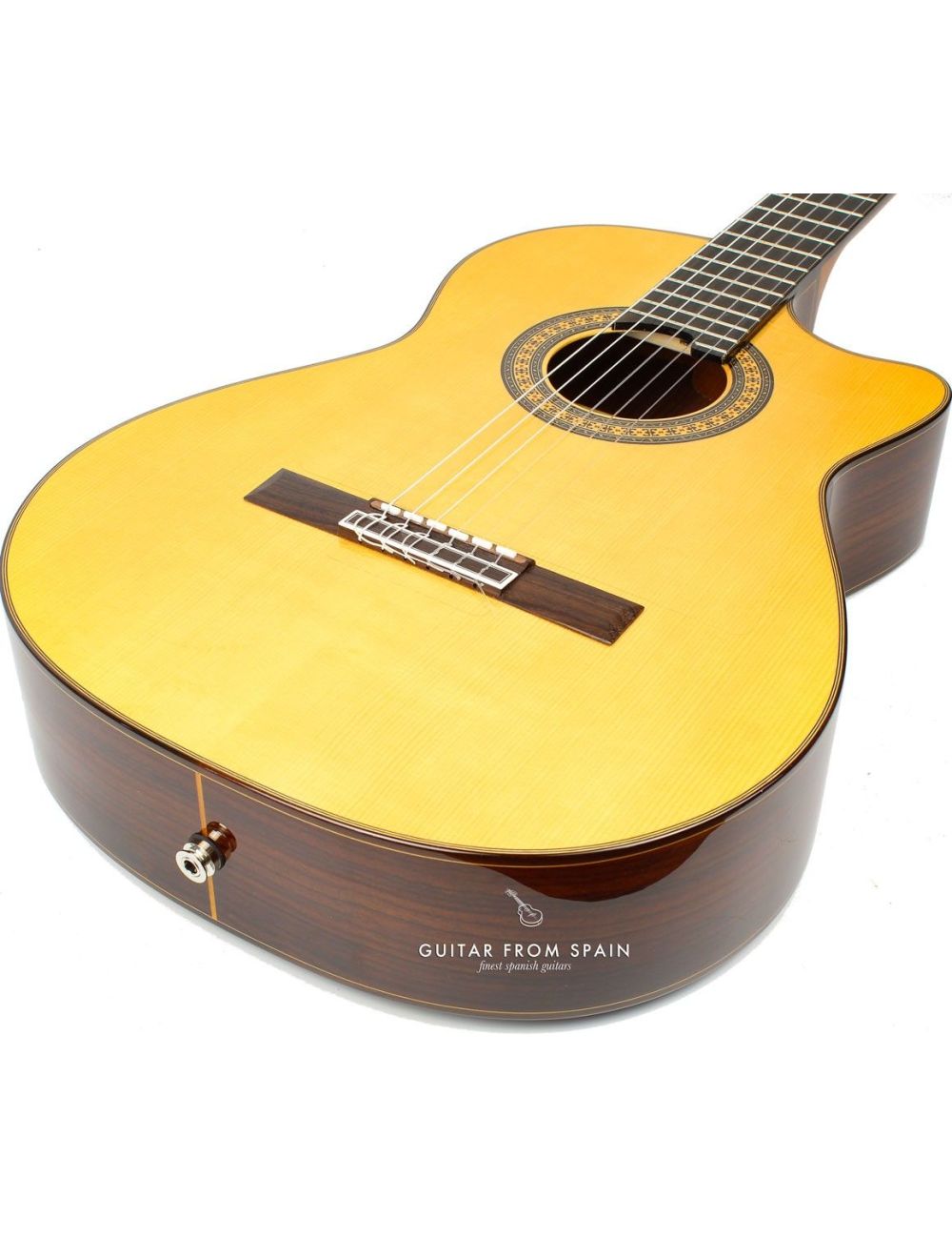 Camps FL11C NEGRA Electro-Flamenco Gitarre