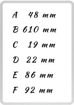 Measurements Alhambra 1C HT 3/4