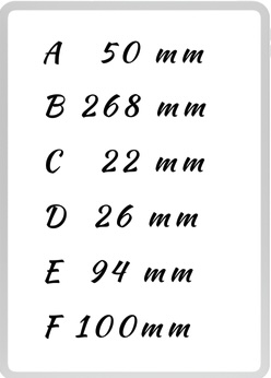 Measurements Alhambra lute 6PA