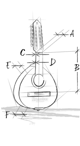 Sketch Alhambra lute 6PA